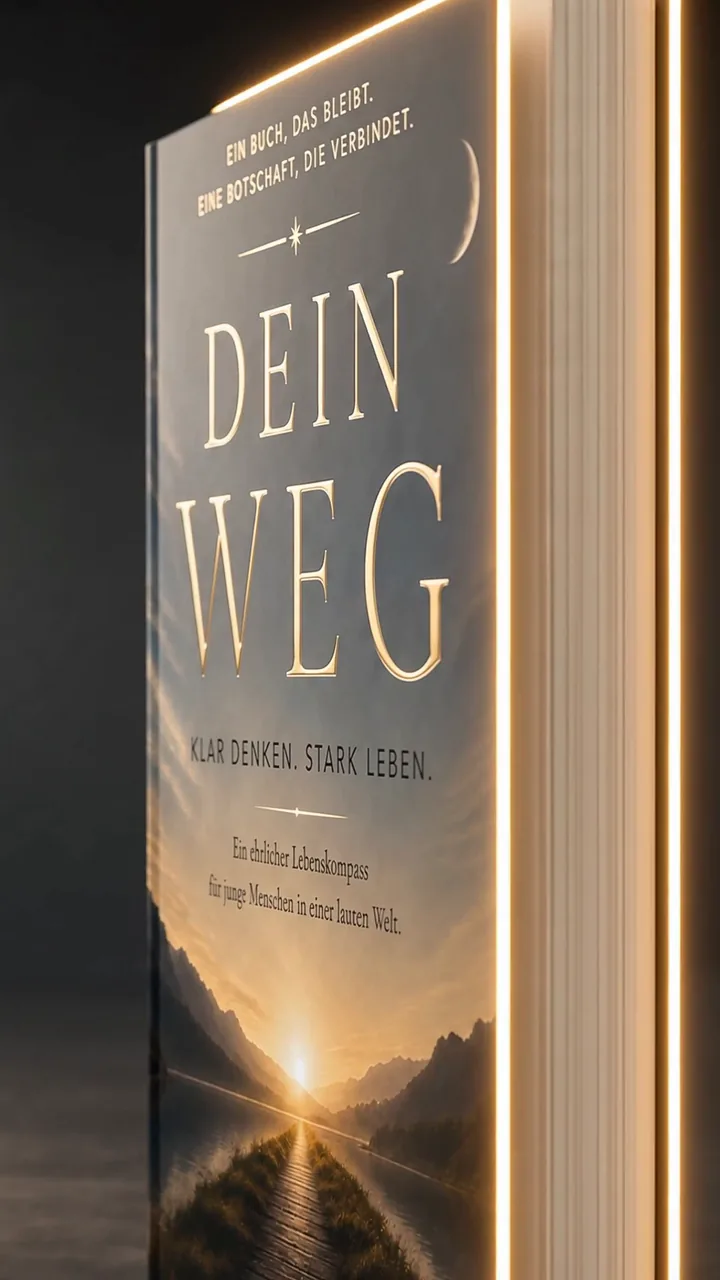 Das Buch „Dein Weg – Klar denken. Stark leben." von K. Winter, Standbild aus der Videovorstellung